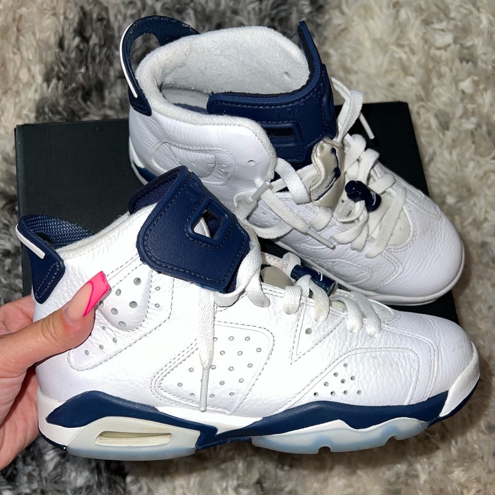 Air Jordan 6 Retro GS ‘Midnight Navy’ 2022 Sneakers